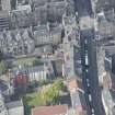 Oblique aerial view of Chessel's Court and Canongate, looking WSW.