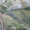 Oblique aerial view of Eskbank Railway Station, looking NE.