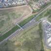 Oblique aerial view of Eskbank Railway Station, looking NW.