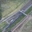 Oblique aerial view of Eskbank Railway Station, looking NE.