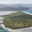 General oblique aerial view of Eolaigearraidh, looking SSW.