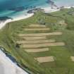 Oblique aerial view of Eolaigearraidh, looking SSE.