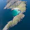 General oblique aerial view of Pabbay, looking W.