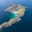 General oblique aerial view of Pabbay, looking WSW.