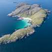 General oblique aerial view of Pabbay, looking W.