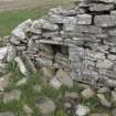 View of aumbry in the NE wall of the main range, looking NE.