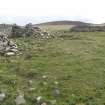 View of the footings of a range parallel to the main range, looking SE.