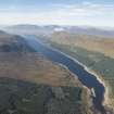 Oblique aerial view of Loch Ericht, looking WNW.
