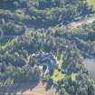 Oblique aerial view of Kellas House, looking SSE.