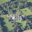 Oblique aerial view of Pluscarden Abbey, looking WSW.