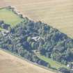 Oblique aerial view of Milton Brodie House, looking WSW.