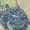 Oblique aerial view of Milton Brodie House, looking SSE.