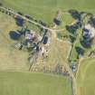 Oblique aerial view of Blervie Castle, looking NE.