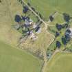 Oblique aerial view of Blervie Castle, looking N.