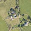 Oblique aerial view of Blervie Castle, looking NNW.