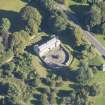 Oblique aerial view of Culloden House Stables, looking ENE.
