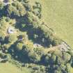 Oblique aerial view of Clava Cairns, looking E.