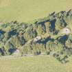 Oblique aerial view of Clava Cairns, looking NNW.