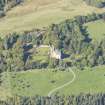 Oblique aerial view of Dalcross Castle, looking NW.