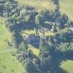 Oblique aerial view of Dalcross Castle, looking WSW.