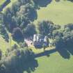 Oblique aerial view of Holme Rose House, looking SW.