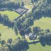 Oblique aerial view of Holme Rose House and Walled Garden , looking S.