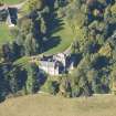 Oblique aerial view of Kilravock Castle, looking WNW.