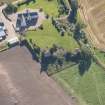 Oblique aerial view of Inshoch Castle and Farm, looking S.
