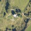 Oblique aerial view of Muckrach Castle, looking ENE.