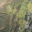 Oblique aerial view of Carrbridge Golf Course, looking NE.