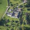 Oblique aerial view of Mayen House Stables, looking SW.