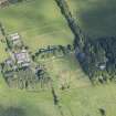 Oblique aerial view of Rothiemay House, Mains of Mayen, Mains of Rothiemay and Rothiemay Castle, looking NNW.