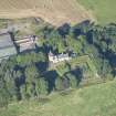 Oblique aerial view of Auchanachie Castle, looking WNW.