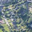 Oblique aerial view of St Rufus Church and Holy Trinity Episcopal Church, looking SW.