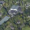 Oblique aerial view of Strathisla Distillery, looking NW.