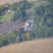 Oblique aerial view of Letterfourie House, looking W.