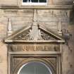 Detail of inscription on South elevation.
