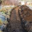 Trench 2 - post-excavation, trial trenching evaluation, Manse Road, Kingussie