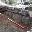 Wall section, trial trenching evaluation, Manse Road, Kingussie
