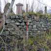 Church wall, trial trenching evaluation, Manse Road, Kingussie
