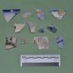 Decorated pottery sherds, trial trenching evaluation, Manse Road, Kingussie