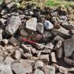 Possible collapsed walling, south side of entrance passage, Comar Wood Dun, Cannich, Strathglass