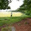 Large possible burial cairn on the north side of the wall, Torvean Golf Course, Sports Hub, Kilvean Cemetery