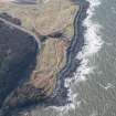 Oblique aerial view of Gosford Sands anti-tank defences, looking SW.