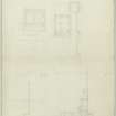 Drawing of ground plan and section through keep, Craignethan Castle