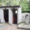 General view of Battery Observation Post on the right, a small telephone exchange room and searchlight direction post to the left.