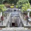 General view of entrance to underground buildings looking north.