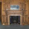 Kilbowie House, Ground floor, fireplace in Hall.