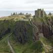 Aberdeenshire, Dunnottar Castle. General view from west.