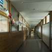 C Block, second floor, view along main corridor from south.